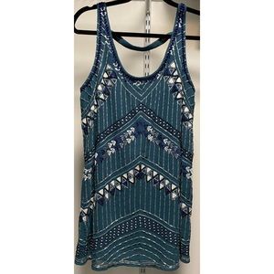 NWOT Free People Beaded Shift Dress